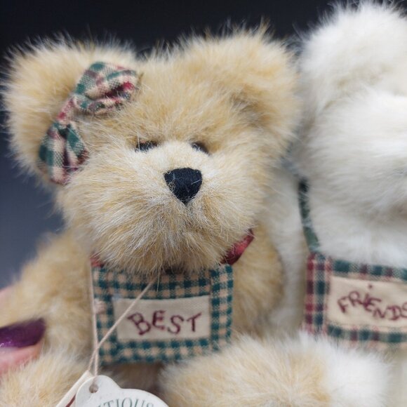 Vintage Boyds 903005 Bestest & Buddy Truefriends Plush Stuffed Jointed Bears NWT - Picture 3 of 5